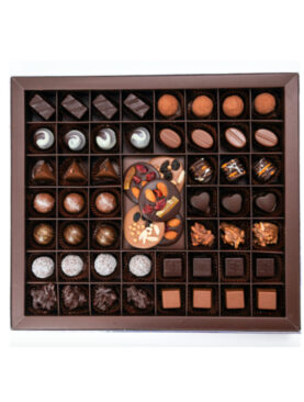 Gift Box of 50 Bonbons and Truffles Artisan Chocolates