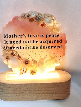 Mom's Love is Peace Night Light Gift Set