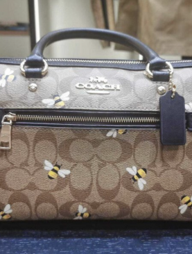 Couture Gift Collection ™ COACH Classic Brown Bee Print Handbag Limited Edition