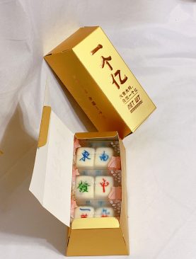 SOLD OUT! 100 Million Gold Bar 12 Pcs Mini Mahjong Snowskin Mooncake Set
