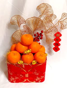 SOLD OUT! Thriving Prosperity Auspicious Bucket Hamper – Chinese Knot Plum Blossom